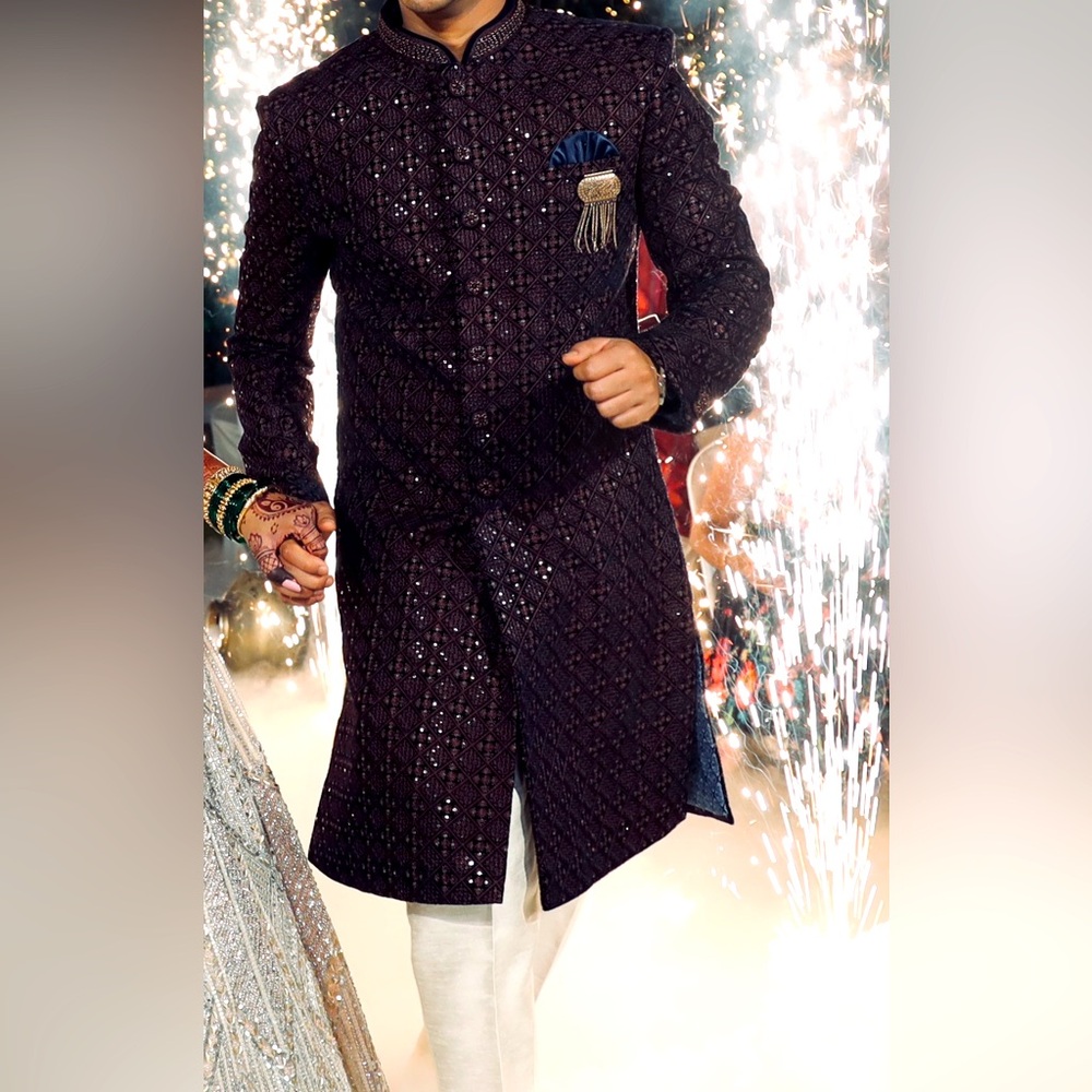 Men’s Indo Western Suit Set from Manyavar